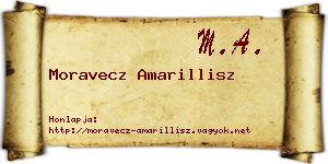 Moravecz Amarillisz névjegykártya